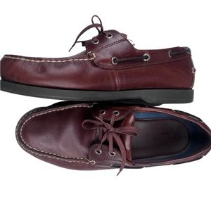 Men’s DOCKERS CASTAWAY BOAT SHOE leather upper size 10 W burgundy MSRP$80